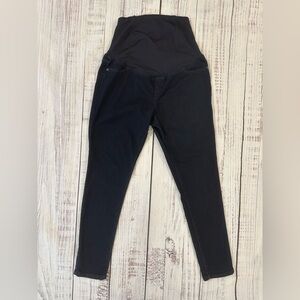 Ingrid Isabel Maternity Size 6/28R Skinny Jegging Pants Dark Wash Crossover Back